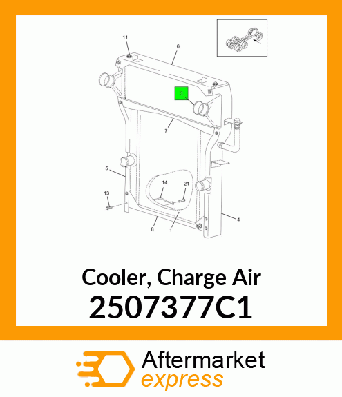 Cooler, Charge Air 2507377C1