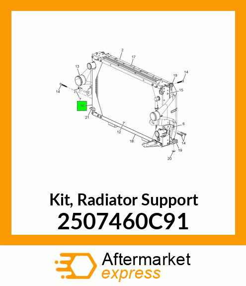 Kit, Radiator Support 2507460C91