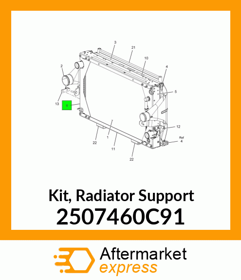 Kit, Radiator Support 2507460C91