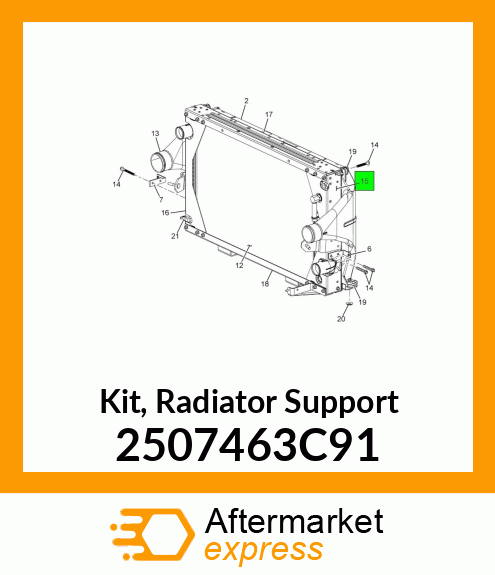 Kit, Radiator Support 2507463C91