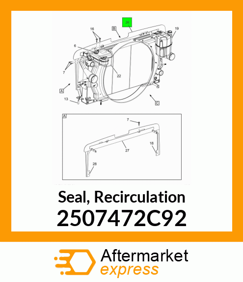 Seal, Recirculation 2507472C92