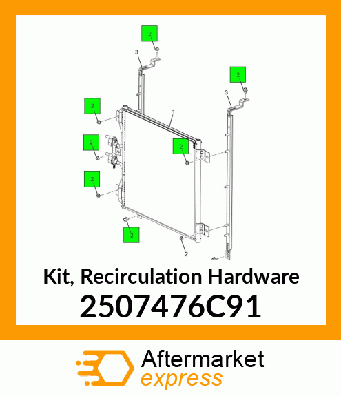 Kit, Recirculation Hardware 2507476C91