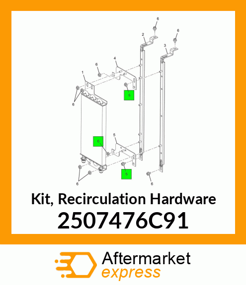 Kit, Recirculation Hardware 2507476C91