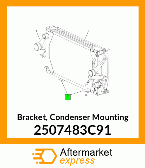 Bracket, Condenser Mounting 2507483C91