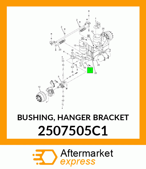 BUSHING, HANGER BRACKET 2507505C1