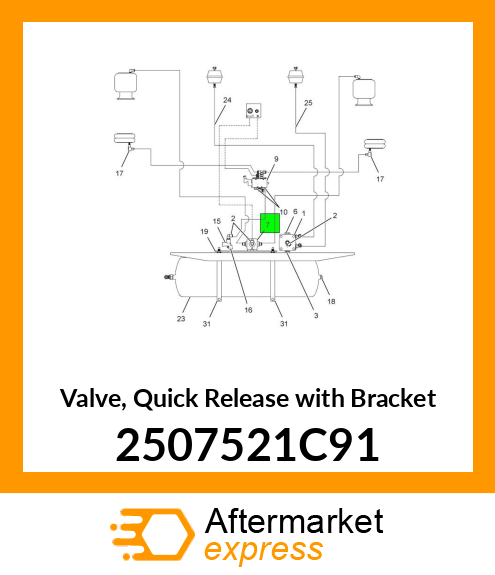 Valve, Quick Release with Bracket 2507521C91