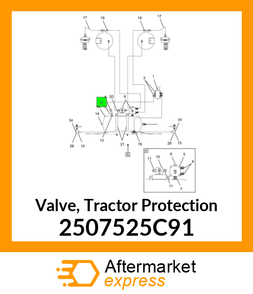 Valve, Tractor Protection 2507525C91