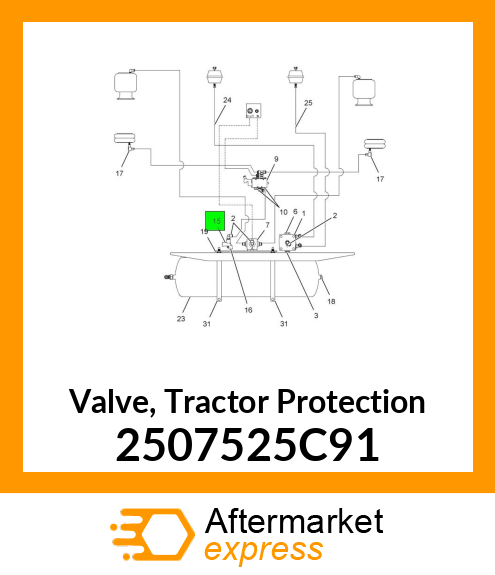 Valve, Tractor Protection 2507525C91