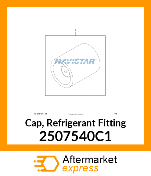 Cap, Refrigerant Fitting 2507540C1