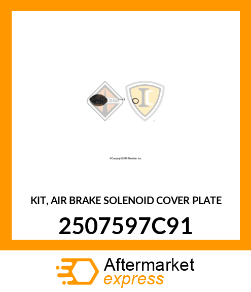 KIT, AIR BRAKE SOLENOID COVER PLATE 2507597C91