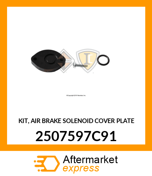 KIT, AIR BRAKE SOLENOID COVER PLATE 2507597C91