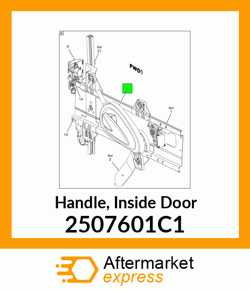 Handle, Inside Door 2507601C1