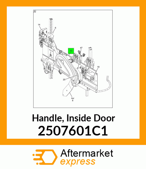 Handle, Inside Door 2507601C1