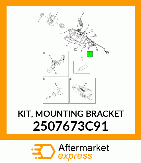 KIT, MOUNTING BRACKET 2507673C91