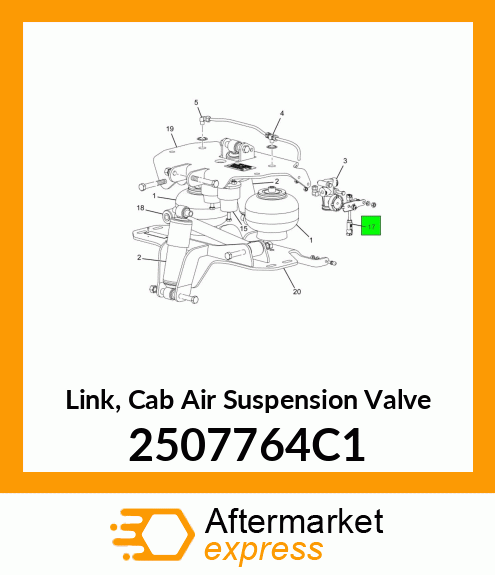 Link, Cab Air Suspension Valve 2507764C1