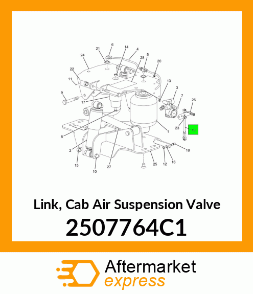 Link, Cab Air Suspension Valve 2507764C1