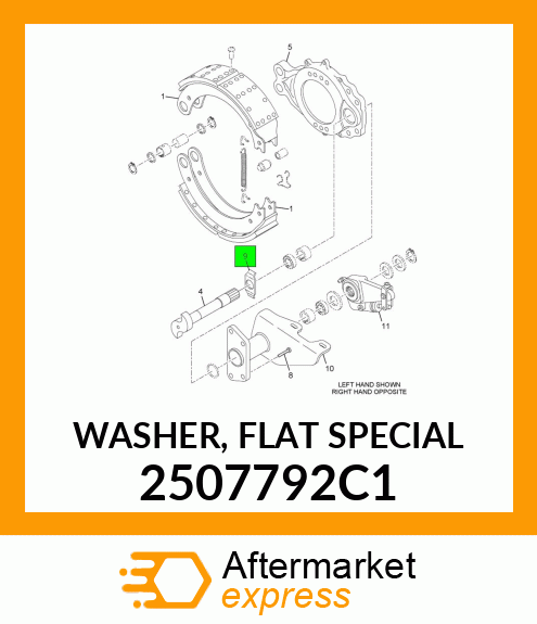 WASHER, FLAT SPECIAL 2507792C1