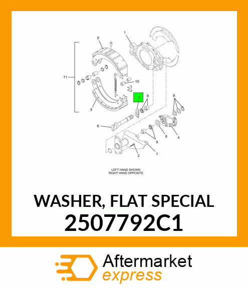 WASHER, FLAT SPECIAL 2507792C1