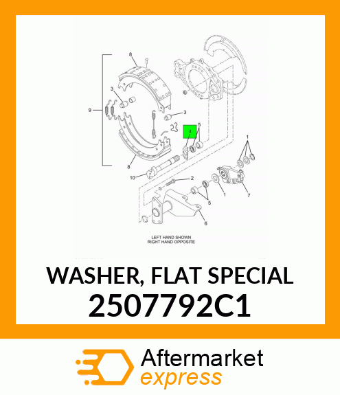 WASHER, FLAT SPECIAL 2507792C1