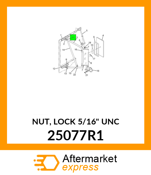NUT, LOCK 5/16" UNC 25077R1