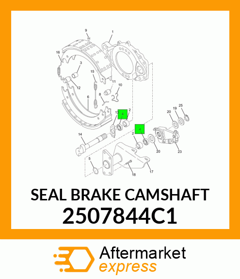 SEAL BRAKE CAMSHAFT 2507844C1