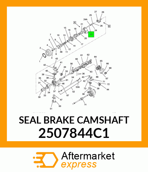 SEAL BRAKE CAMSHAFT 2507844C1