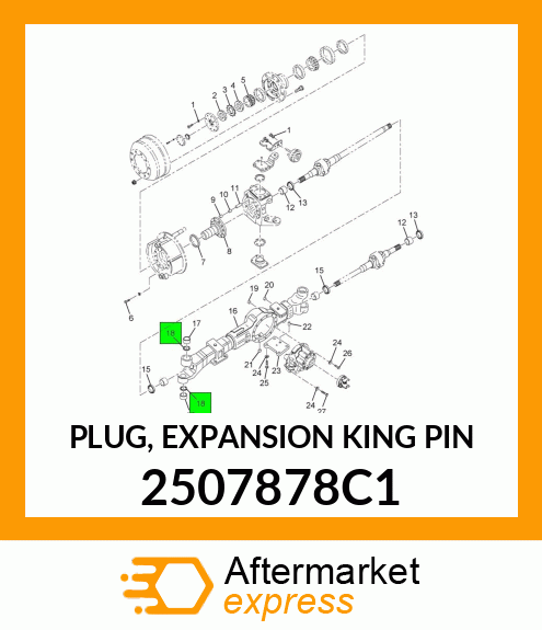 PLUG, EXPANSION KING PIN 2507878C1