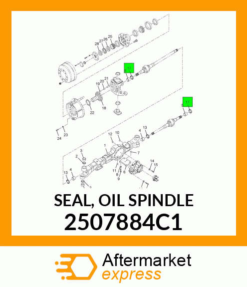 SEAL, OIL SPINDLE 2507884C1