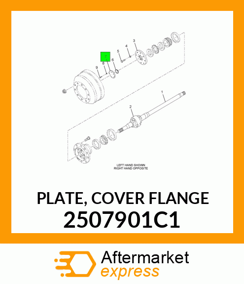 PLATE, COVER FLANGE 2507901C1