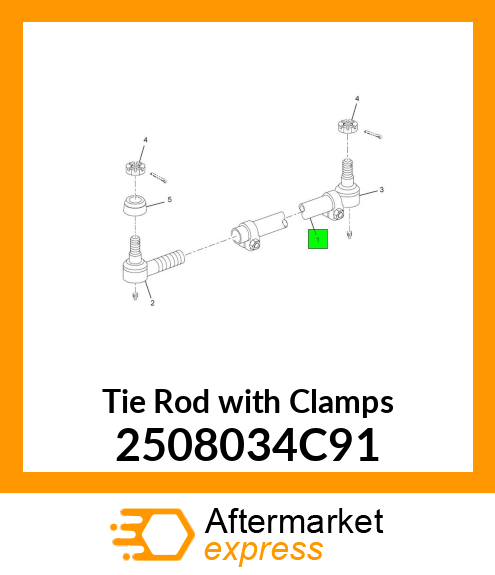 Tie Rod with Clamps 2508034C91