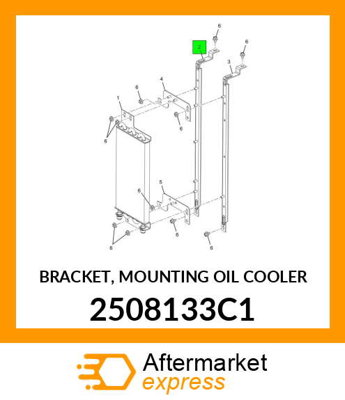 BRACKET, MOUNTING OIL COOLER 2508133C1