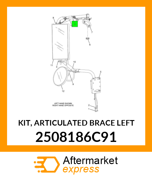 KIT, ARTICULATED BRACE LEFT 2508186C91