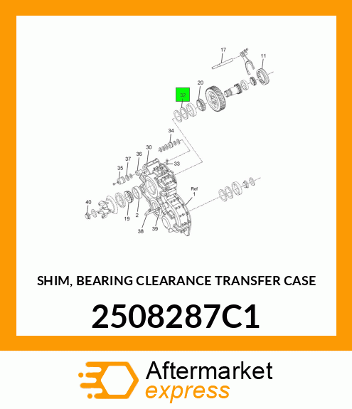 SHIM, BEARING CLEARANCE TRANSFER CASE 2508287C1
