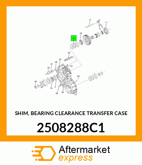 SHIM, BEARING CLEARANCE TRANSFER CASE 2508288C1