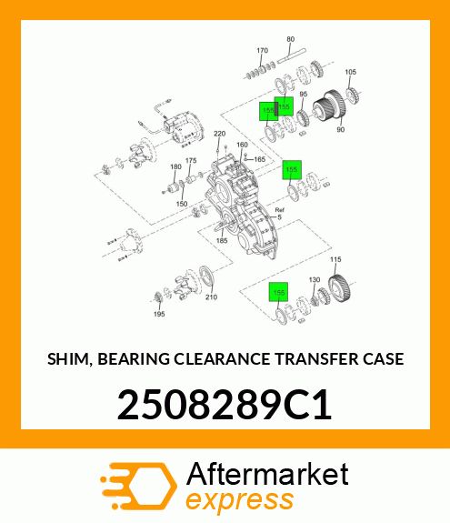 SHIM, BEARING CLEARANCE TRANSFER CASE 2508289C1