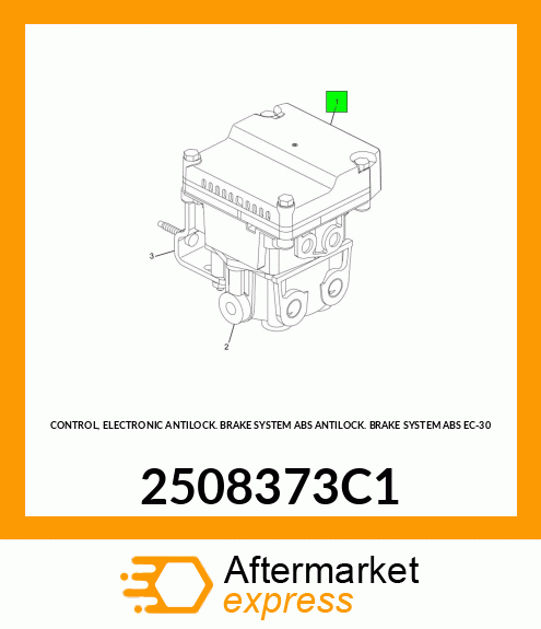 CONTROL, ELECTRONIC ANTILOCK BRAKE SYSTEM ABS ANTILOCK BRAKE SYSTEM ABS EC-30 2508373C1