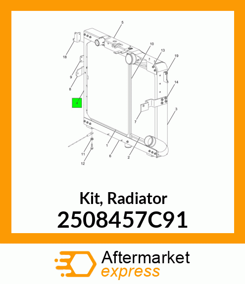 Kit, Radiator 2508457C91