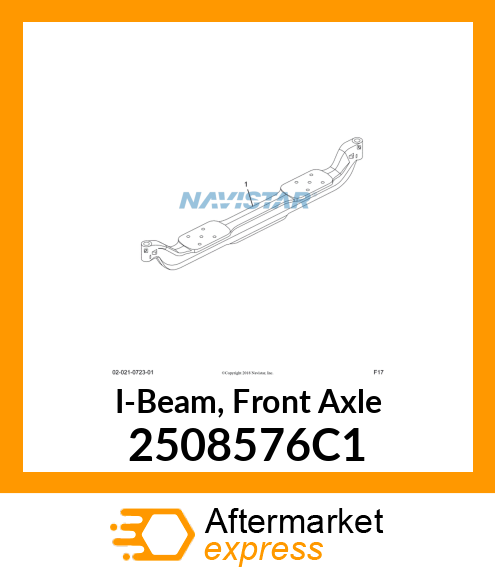 I-Beam, Front Axle 2508576C1