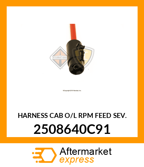 HARNESS CAB O/L RPM FEED SEV. 2508640C91