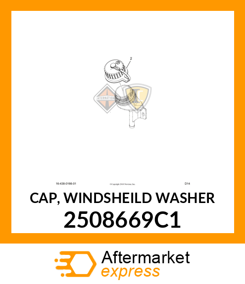 CAP, WINDSHEILD WASHER 2508669C1