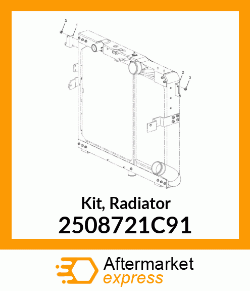 Kit, Radiator 2508721C91