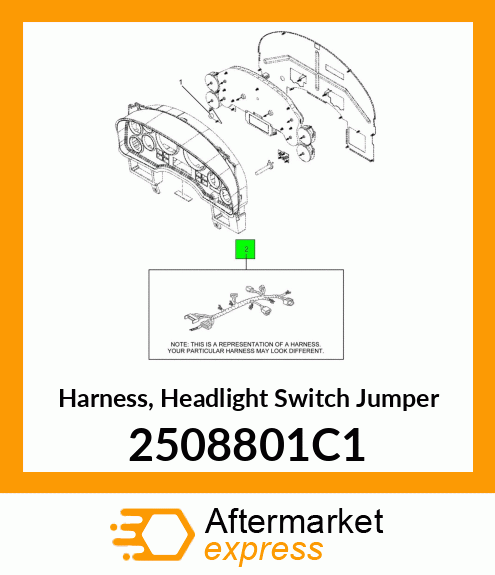 Harness, Headlight Switch Jumper 2508801C1