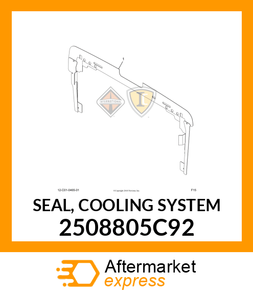 SEAL, COOLING SYSTEM 2508805C92