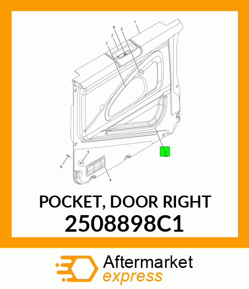 POCKET, DOOR RIGHT 2508898C1