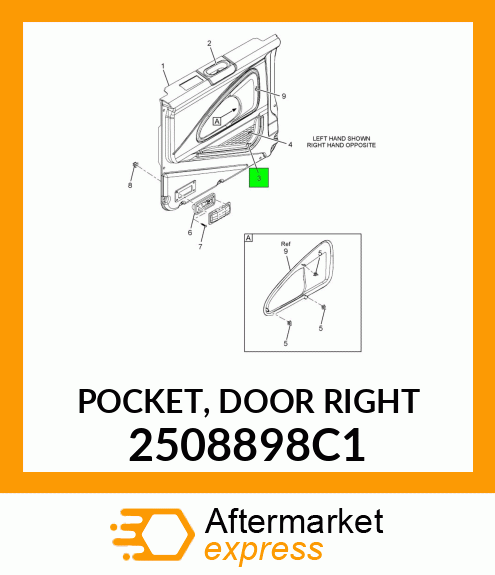 POCKET, DOOR RIGHT 2508898C1