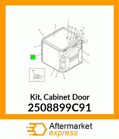 Kit, Cabinet Door 2508899C91