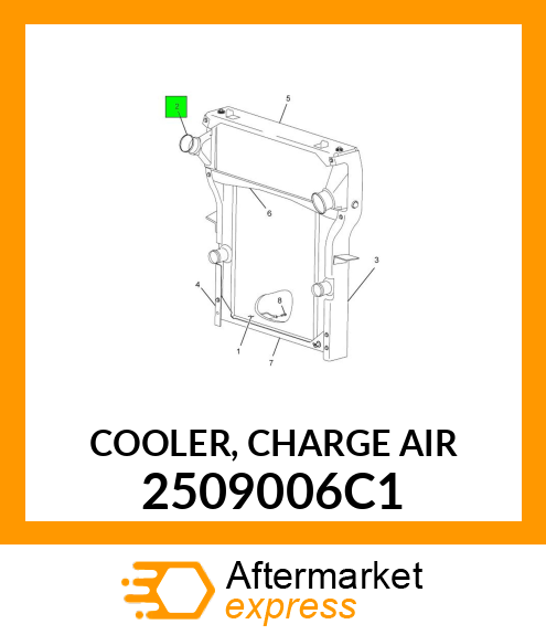 COOLER, CHARGE AIR 2509006C1