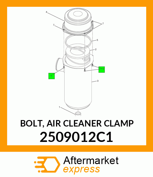 BOLT, AIR CLEANER CLAMP 2509012C1