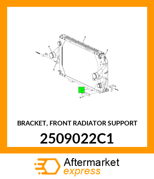 BRACKET, FRONT RADIATOR SUPPORT 2509022C1