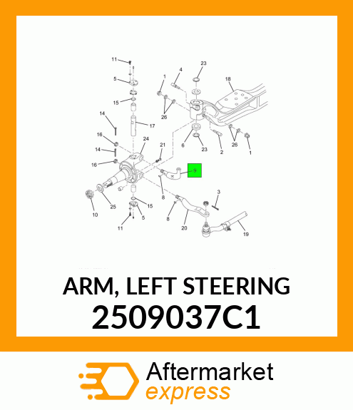 ARM, LEFT STEERING 2509037C1